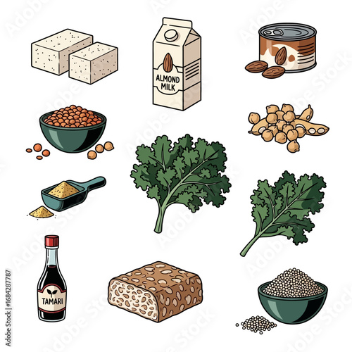 Vegan Proteins and Plant Based Food.