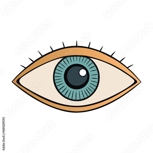 An intricate human eye illustrated in engraved style, with fine etched lines and detailed shading, giving it a vintage, textured, and timeless artistic look.
