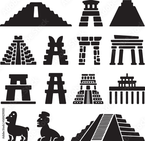 set of icons