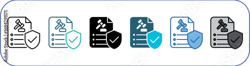 Regulation Icon Pack Multistyle Editable Stroke