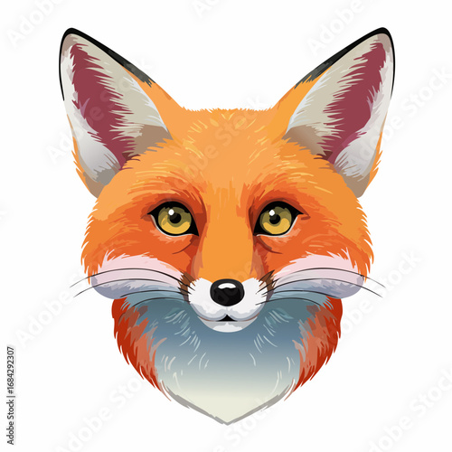 Vibrant Portrait of a Red Fox A Study in Nature's Beauty
