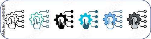 Control System Icon Pack Multistyle Editable Stroke
