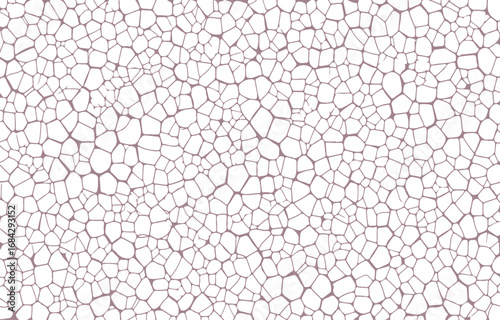 Abstract pattern of irregular geometric shapes with subtle pink accents