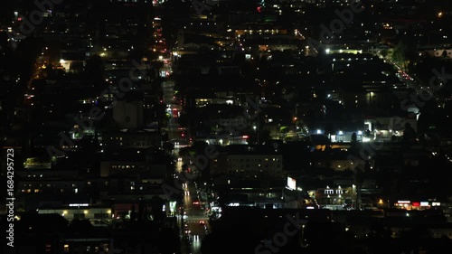 Wallpaper Mural Timelapse Los Angeles City At Night Below. Torontodigital.ca