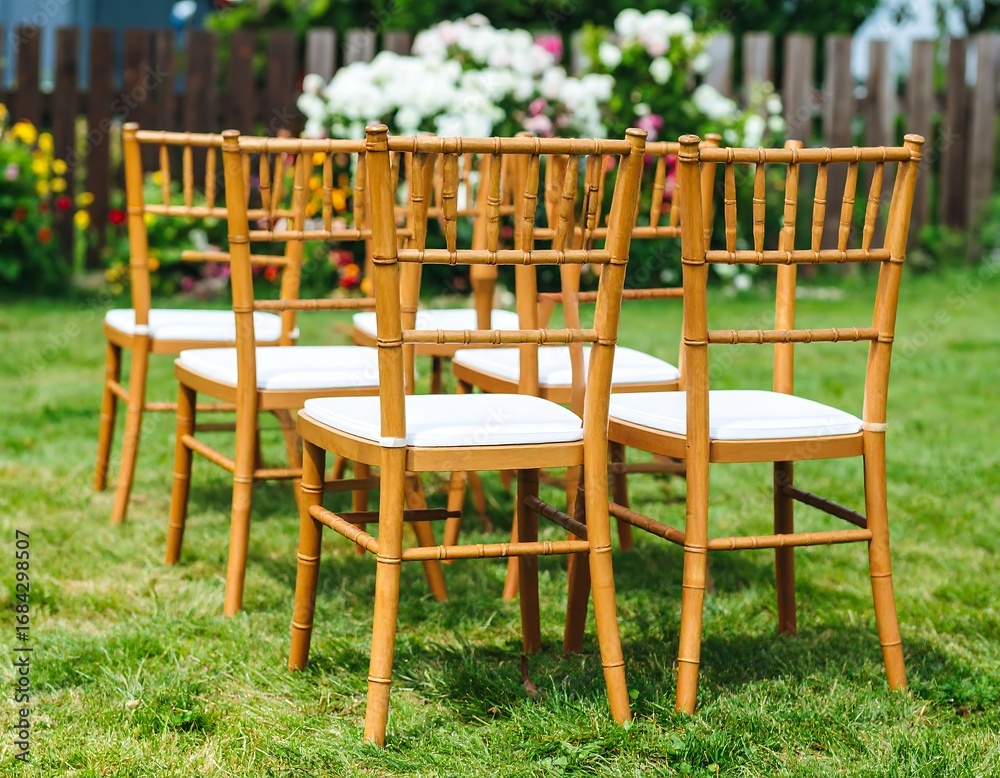 Obraz premium Garden Chairs Outdoor Setting