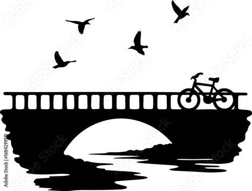 silhouette of a cyclist, bike, bicycle, silhouette, motorcycle, vector, sport, biker, illustration, cycling, jump, race, extreme, motorbike, ride, black, motocross, rider, motor, cyclist, people, spee