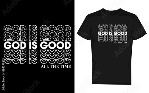Christian Worship Design with Cat Illustration for Preacher s Use God is Good