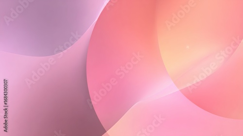 Soft gradient overlay with flowing curves in pastel pink and purple hues