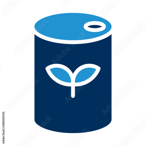 Bio Fuel Blue Color Icon