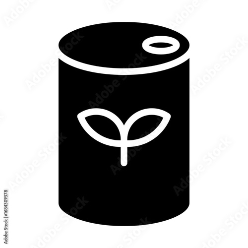 Bio Fuel Glyph Icon