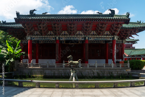 Tengwang Pavilion,Nanchang,traditional, ancient Chinese architecture, made of wood.
