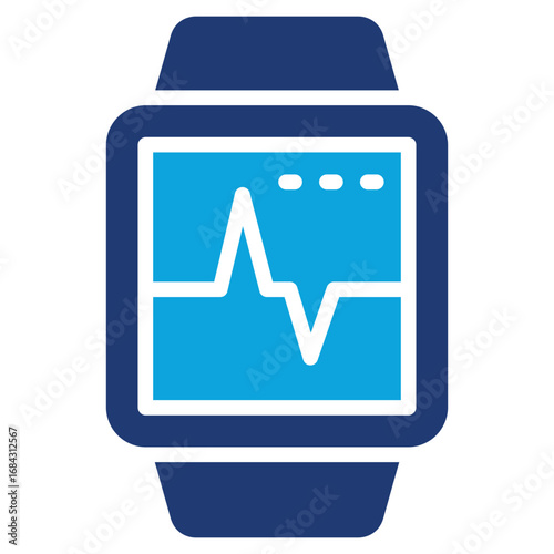 smartwatch mixed color icon