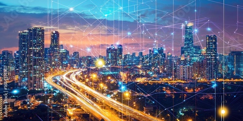 Wallpaper Mural Smart city technology Torontodigital.ca