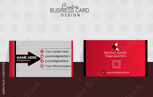 A creative, modern and luxurious premium business card or name card design template for corporate, professional and personal users.