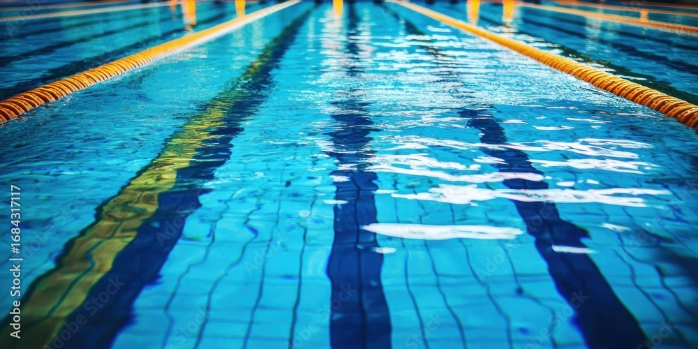 Obraz premium Swimming in a pool