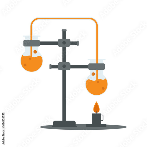 Glassware Laboratory Illustration