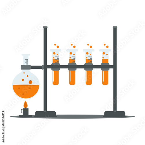 Glassware Laboratory Illustration