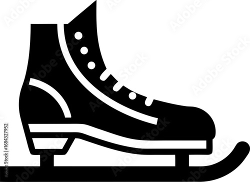 Wallpaper Mural ice skates on white background Torontodigital.ca