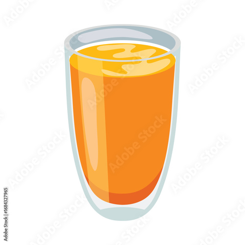 illustration of a glass of orange juice