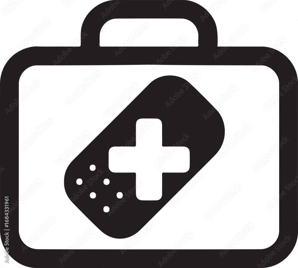 Obraz premium first aid kit icon