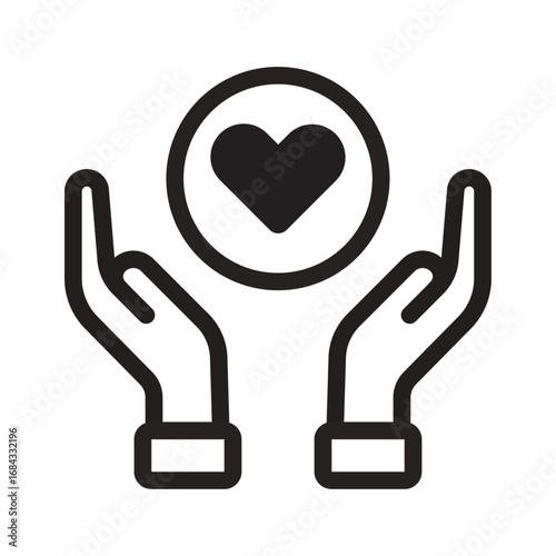 Supportive Care Icon of Empathy in Remote Work Icon Set