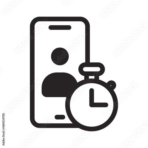 Schedule Check Icon of Remote Family Check In Icon Set