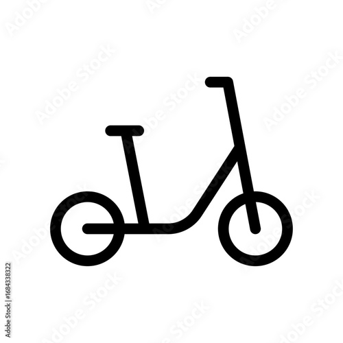 Scooter Line Icon of Shared e-bike & Scooter Icon Set