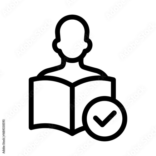 Daily Learning Line Icon of Habit Stacking Icon Set