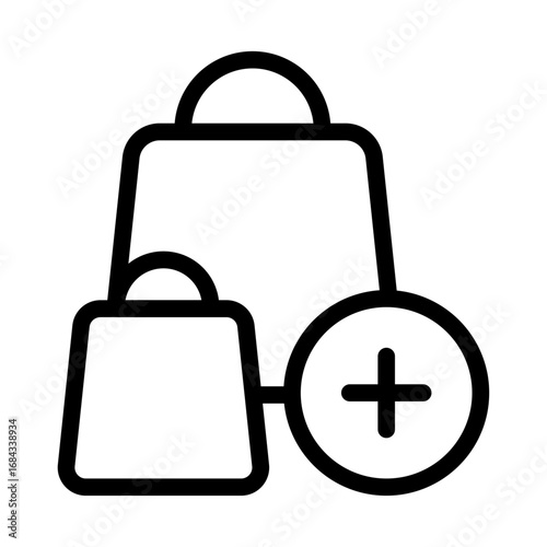 Add Member Line Icon of Digital Subscription Sharing Icon Set
