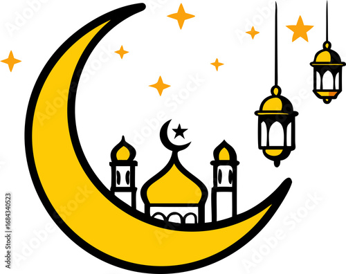 vector illustration of a mosque