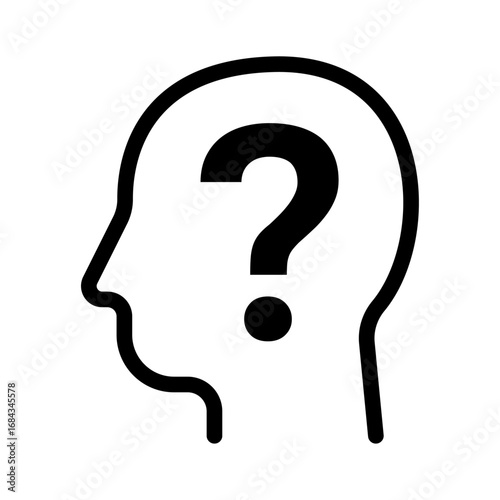 Uncertainty Awareness Line Icon of Misinformation & fact-checking Icon Set