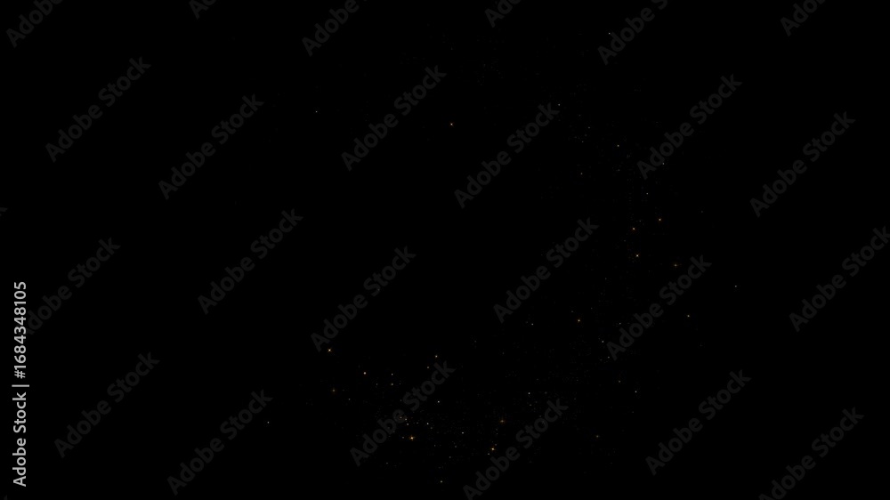 3D Golden Streak Flying Background. Gold Particles Trails Shimmer Spiral Animation. Magic Effect Motion 4k Golden particles effect Overlay sparkles. festival Christmas, Diwali, Ramadan glitters Bokeh