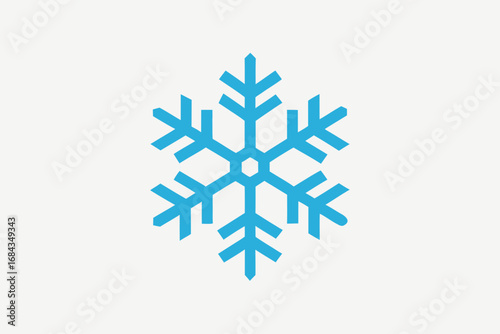 Snowflake silhouette vector illustration