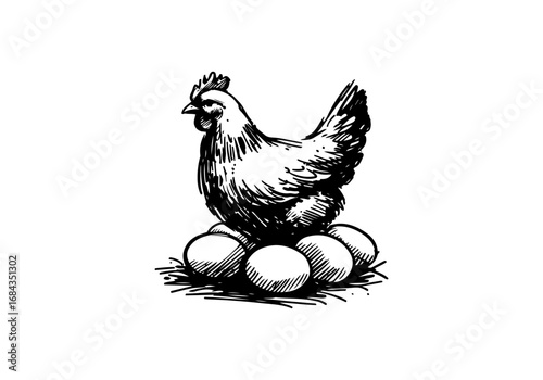 Egg hand drawn sketch vector illustration