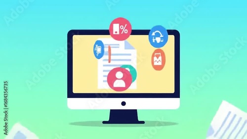 Wallpaper Mural Online Document Sharing and Data Security Concept Torontodigital.ca