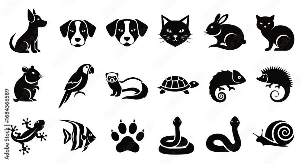 Naklejka premium A sleek vector illustration of a snake, rendered in a modern style, perfect for use as a graphic element in designs needing a touch of nature or symbolism.