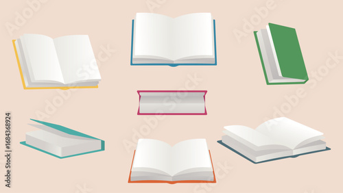 Different perspectives of hardcover book
