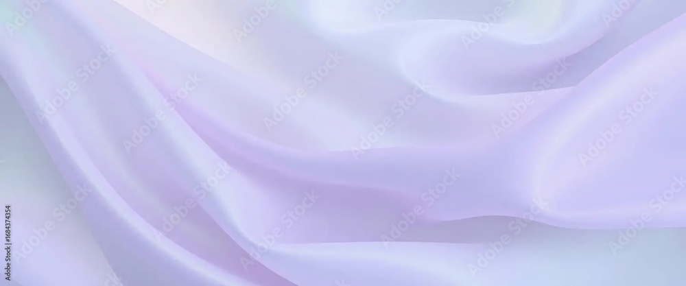 Obraz premium Soft Lavender and White Fabric with Gentle Draping and Subtle Sheen
