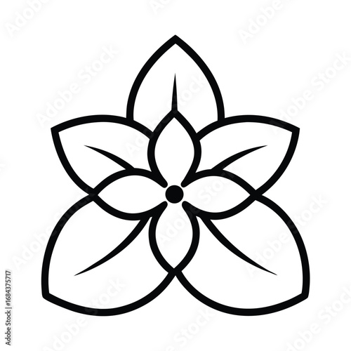 jasmine flower outline icon
