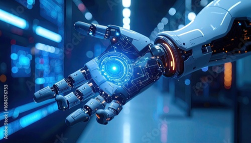 Biomechanical Robot Hand with Data Display