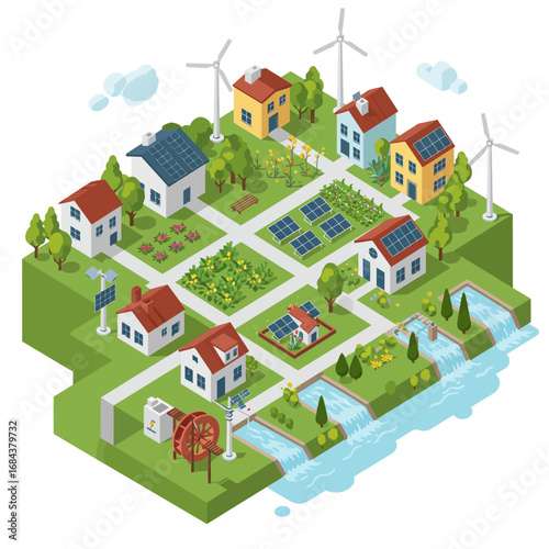Sustainable Village: Eco-Friendly Living with Renewable Resources