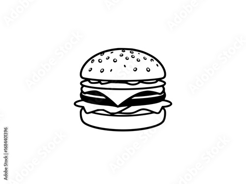 fast food hamburger