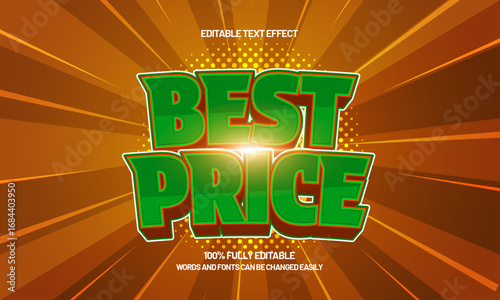 best price editable text effect for discount
