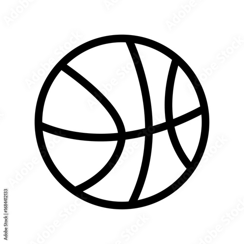 Basketball Line Icon of Sports and Recreation Icon Set
