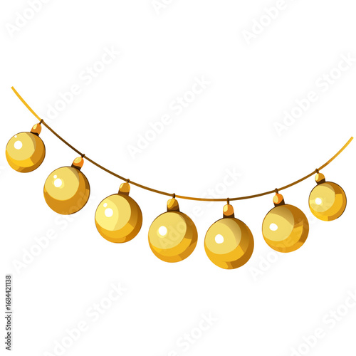 golden christmas baubles