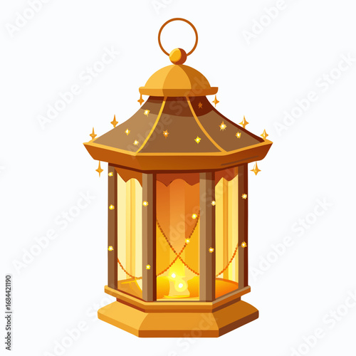 vintage lantern with a candle