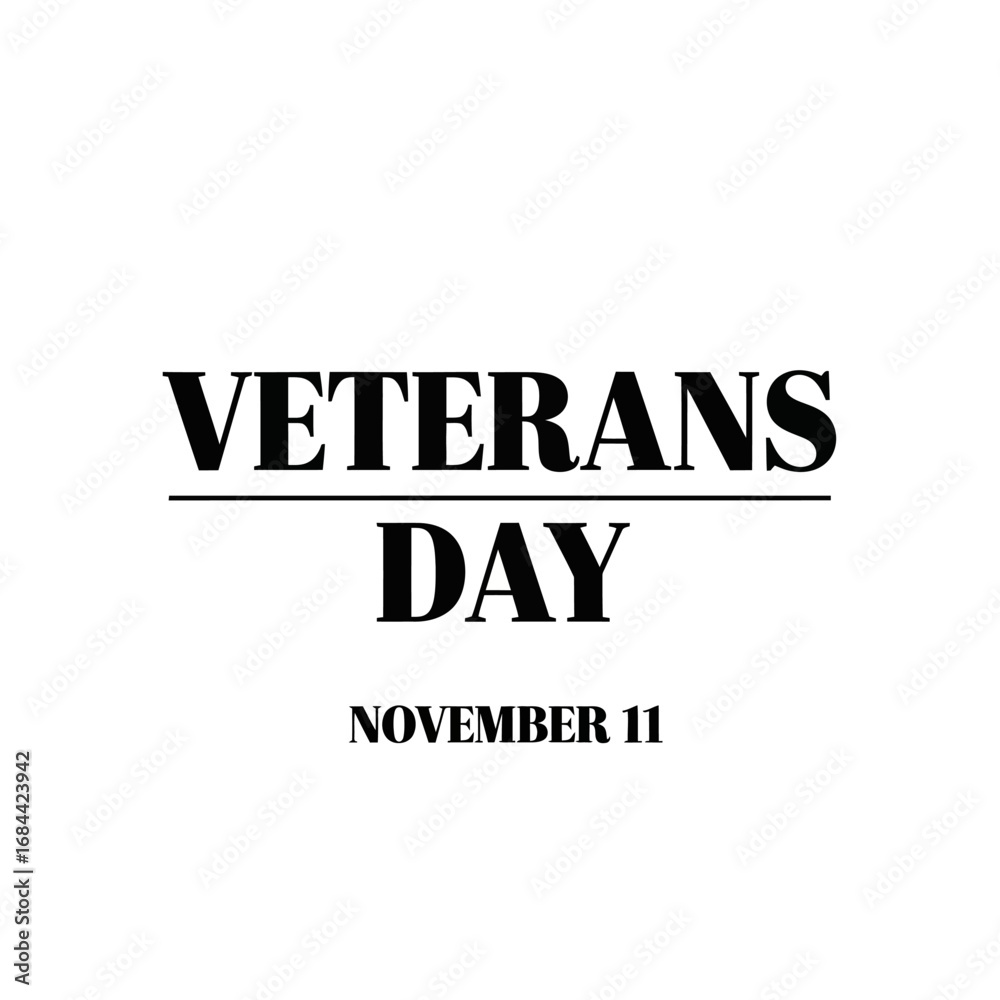 Fototapeta premium Veterans Day Commemoration: Honoring Service, Sacrifice, and Remembrance on November 11