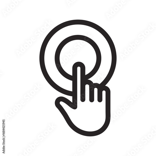 Tap Action Line Icon of General UI-UX and IAgation Icon Set