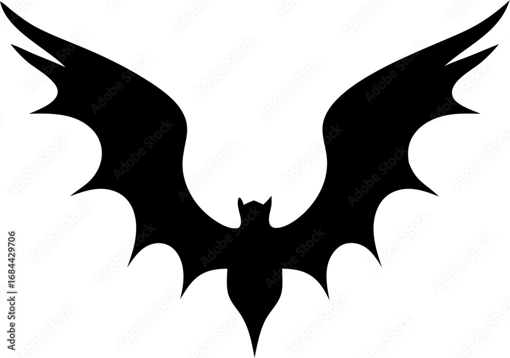 Fototapeta premium Wings Silhouette Vector Illustration | Bird Angel Flight Feather Abstract Design