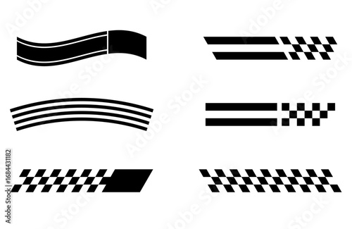 Racing Stripes and Checkered Graphics.